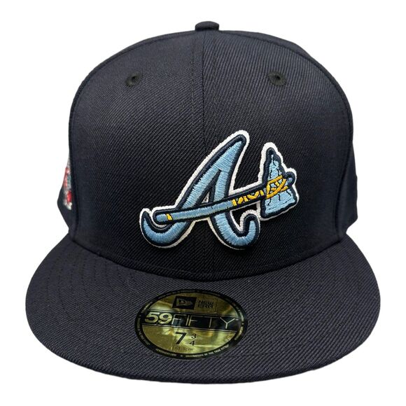 New Era 59Fifty Fitted Atlanta Braves 2017 Inaugural Season Men's‎ Sz 7-3/4 - Picture 1 of 9